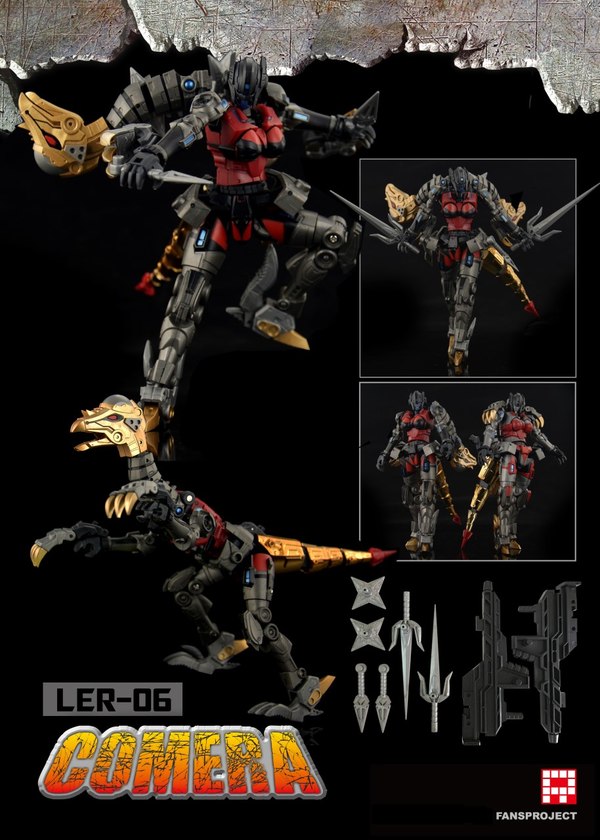 Lady Dinbobots Lost Exo Realm LER 05 Echara & LER 06 Comera Images & Pre Orders  (1 of 2)